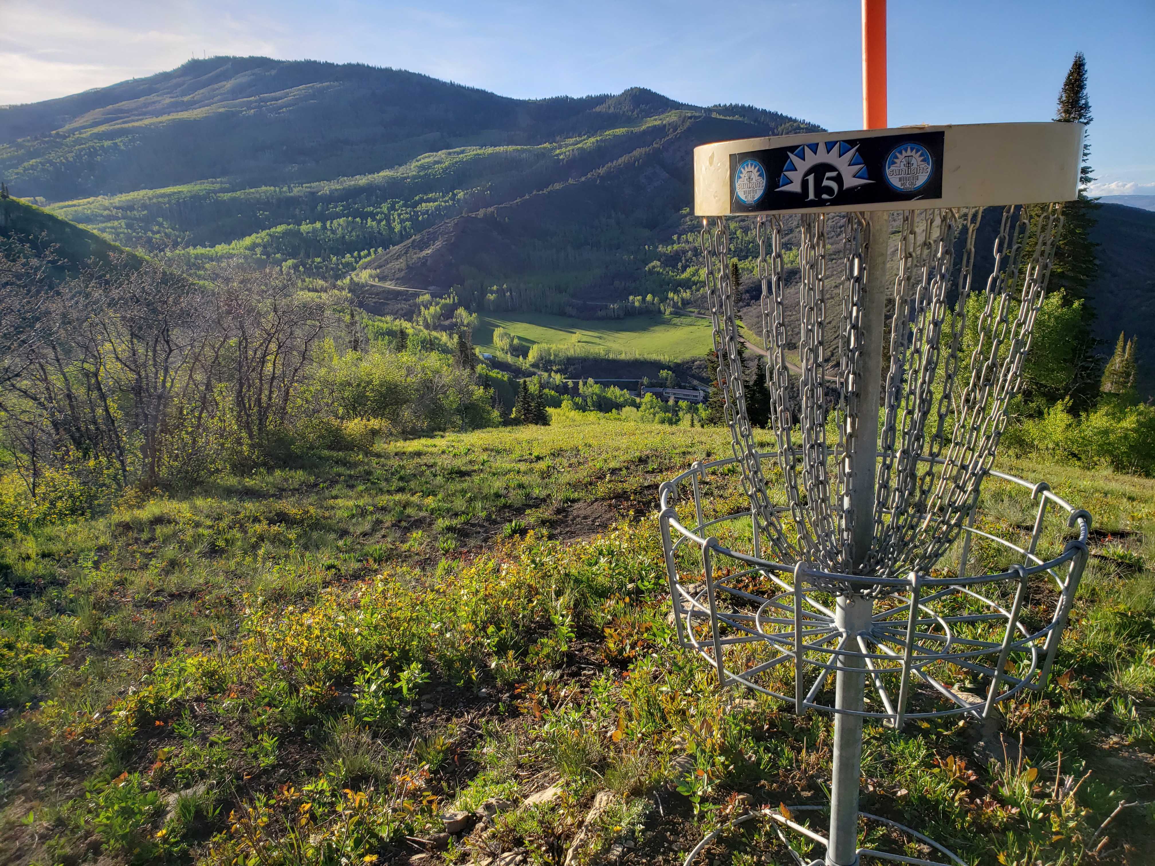 Championship disc golf course on property