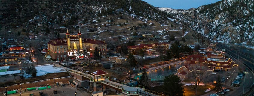 Boutique shops and galleries in historic downtown Glenwood Springs