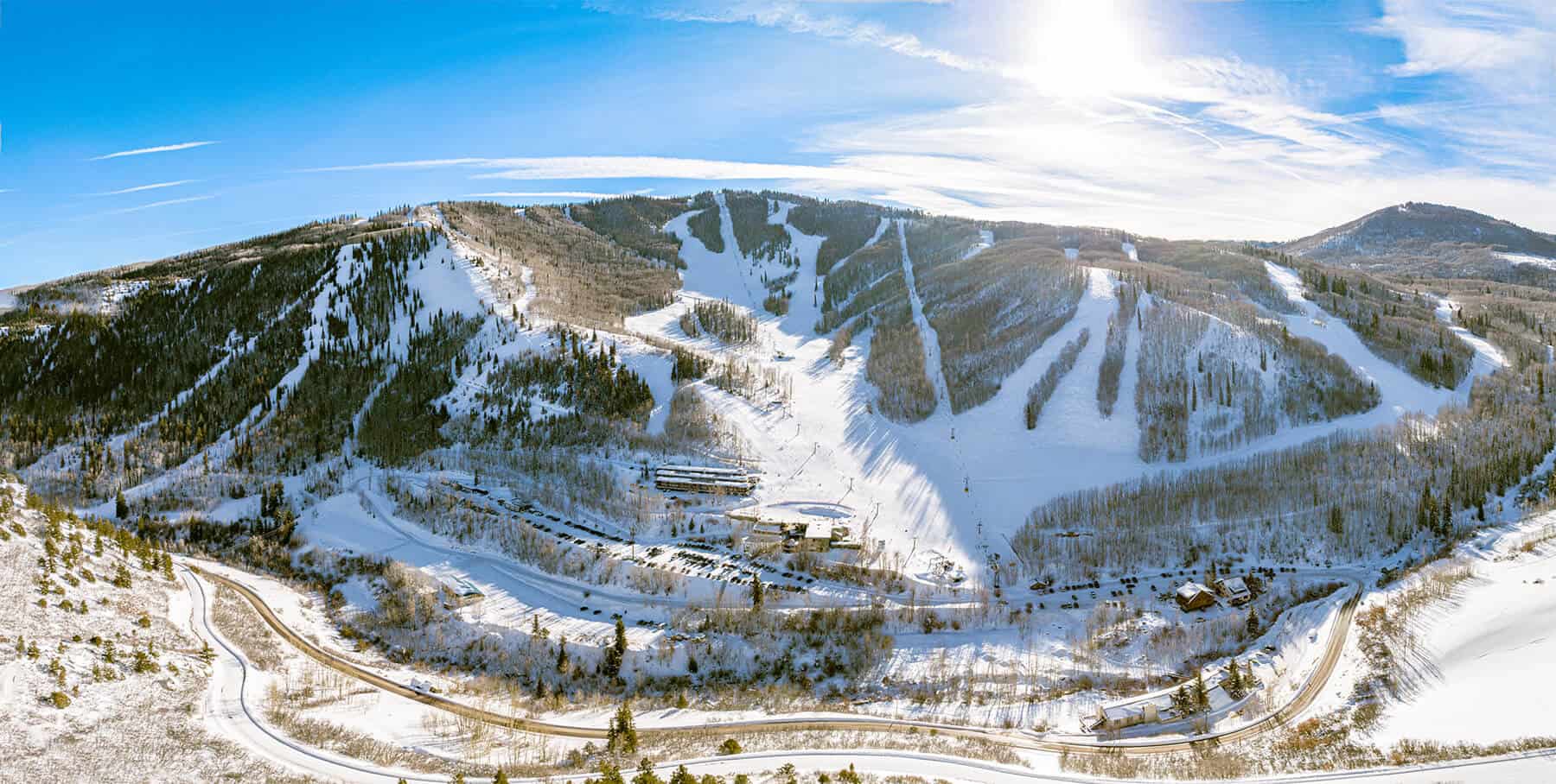 Skiing the 730 acres of Sunlight Mountain Resort